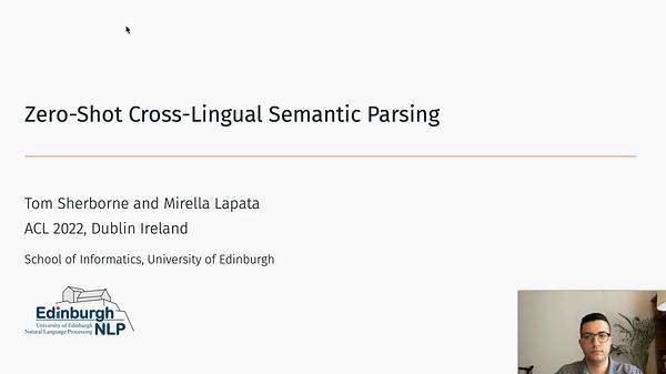 Zero-Shot Cross-Lingual Semantic Parsing