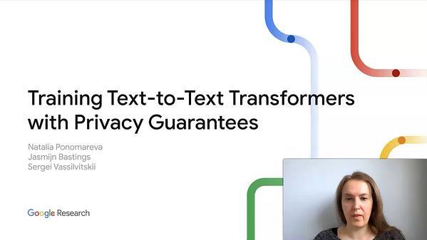 "Training Text-to-Text Transformers with Privacy Guarantees"