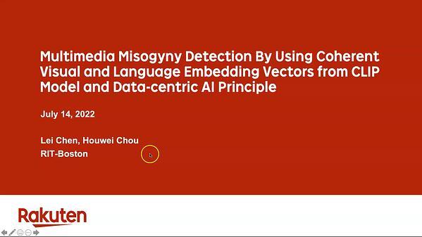 RIT Boston at SemEval-2022 Task 5: Multimedia Misogyny Detection By
Using Coherent Visual and Language Features from CLIP Model and
Data-centric AI Principle