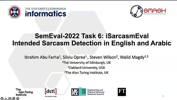 SemEval-2022 Task 6: iSarcasmEval, Intended Sarcasm Detection in English and Arabic