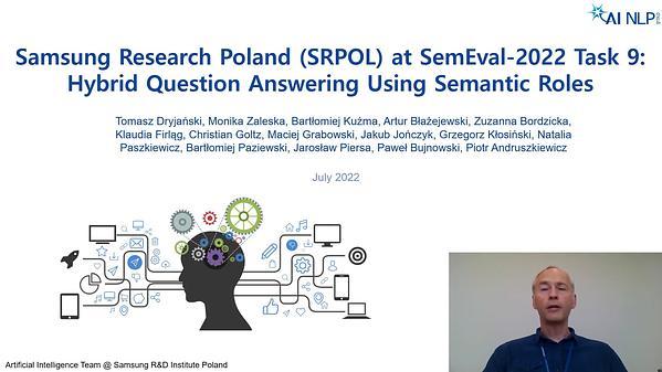 Hybrid Question Answering Using Semantic Roles