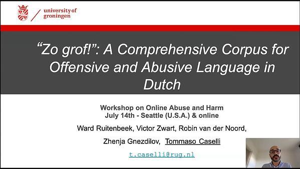 “Zo Grof !”: A Comprehensive Corpus for Offensive and Abusive Language in Dutch