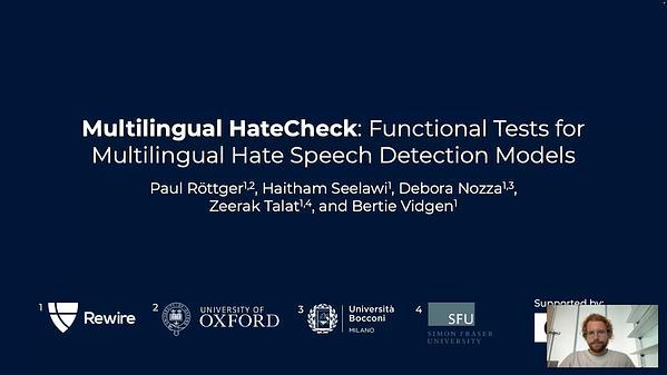 Multilingual HateCheck: Functional Tests for Multilingual Hate Speech Detection Models