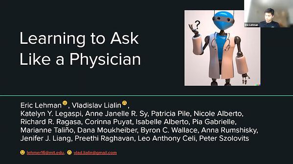 Learning to Ask Like a Physician