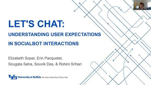 Let's Chat: Understanding User Expectations in Socialbot Interactions