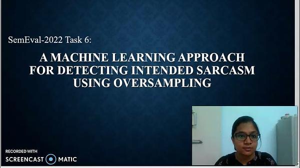 A Machine Learning Approach for Detecting Intended Sarcasm using Oversampling
