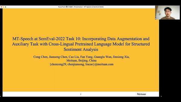 MT-Speech at SemEval-2022 Task 10: Incorporating Data Augmentation and Auxiliary Task with Cross-Lingual Pretrained Language Model for Structured Sentiment Analysis