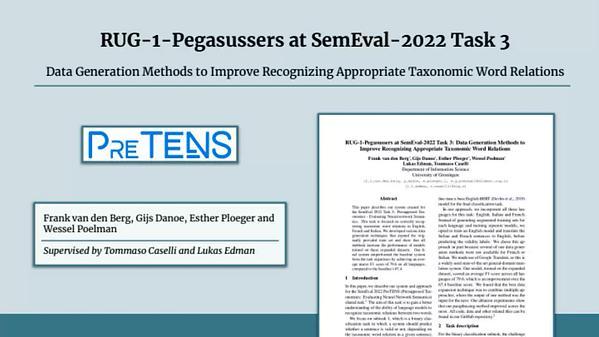 Data Generation Methods to Improve Recognizing Appropriate Taxonomic Word Relations