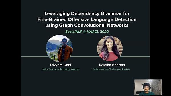 Leveraging Dependency Grammar for Fine-Grained Offensive Language Detection using Graph Convolutional Networks