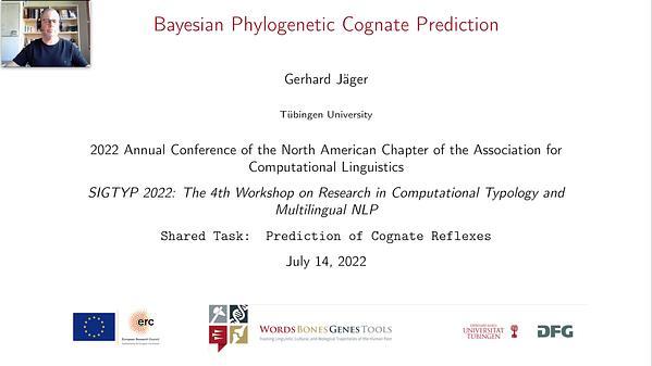 Bayesian phylogenetic cognate prediction