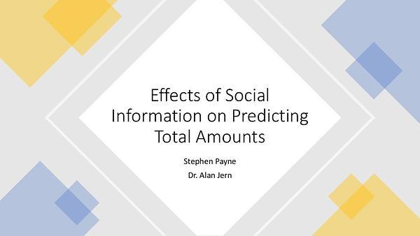 Do people use social information to improve predictions about everyday events?