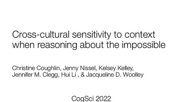 Cross-Cultural Sensitivity to Context when Reasoning about the Impossible