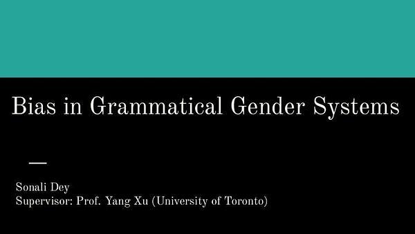 Gender bias in grammatical gender systems across languages