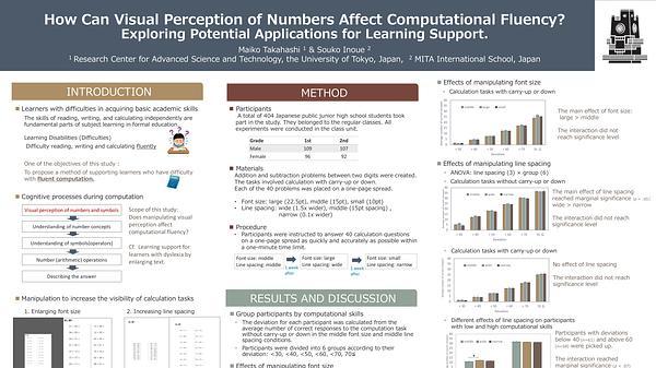 How can visual perception of numbers affect computational fluency?