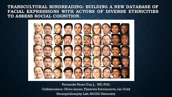 Transcultural mindreading: Building a new database of Facial Expressions with actors of diverse ethnicities to assess social cognition.