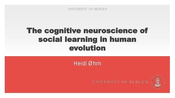 The cognitive neuroscience of social learning in human evolution