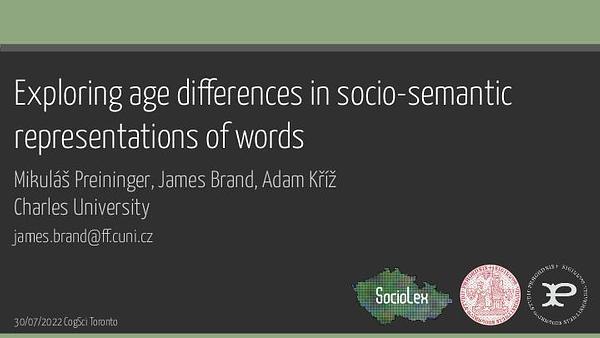 Exploring age and gender differences in socio-semantic representations of words