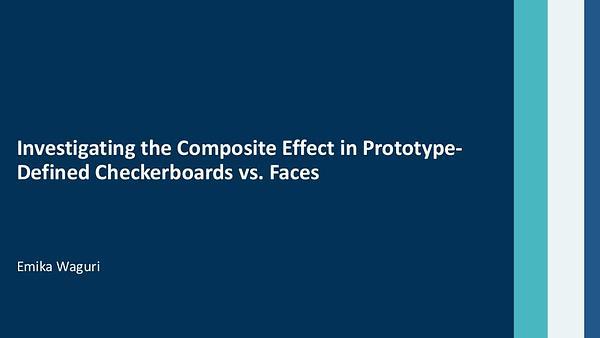 Investigating the Composite Effect in Prototype-Defined Checkerboards vs. Faces
