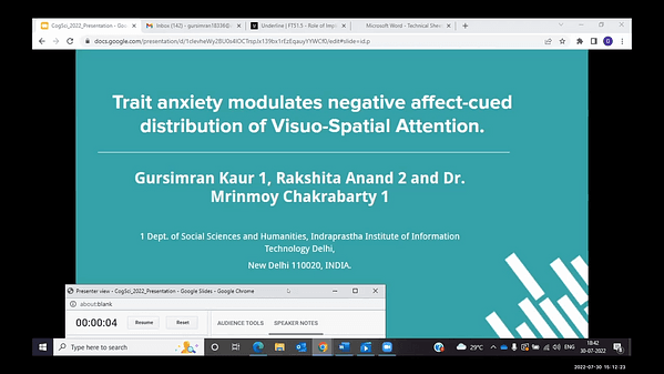 Trait anxiety modulates negative affect-cued distribution of visuo-spatial attention.