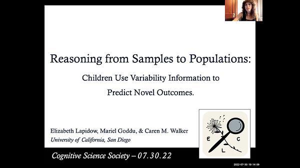 Reasoning from Samples to Populations: Children Use Variability Information to Predict Novel Outcomes