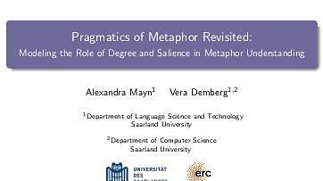 Pragmatics of Metaphor Revisited: Modeling the Role of Degree and Salience in Metaphor Understanding