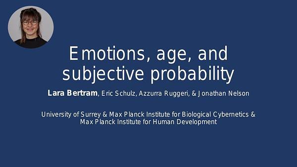 Emotions, age, and subjective probability in children