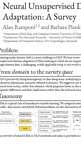 Neural Unsupervised Domain Adaptation in NLP---A Survey