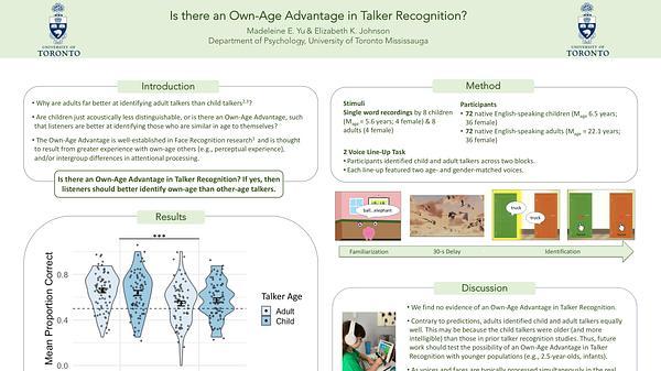 Is there an Own-Age Advantage in Talker Recognition?