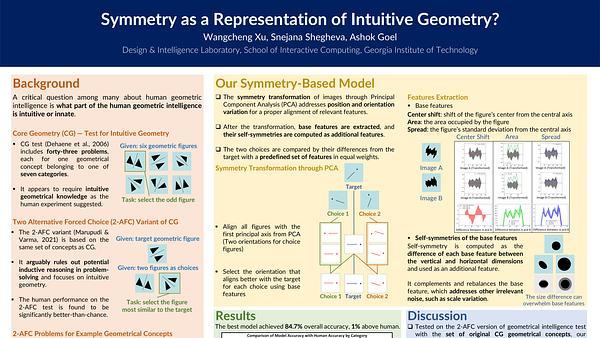 Symmetry as a Representation for Intuitive Geometry?