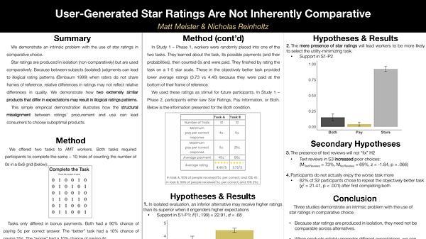 User-Generated Star Ratings Are Not Inherently Comparable: How Star Ratings Structure Leads to Poor Choices