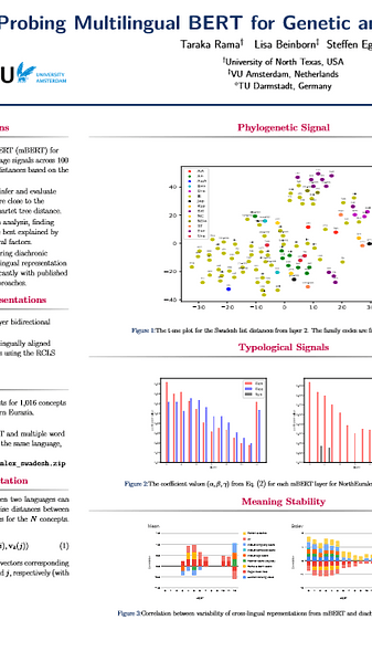 Probing Multilingual BERT for Genetic and Typological Signals