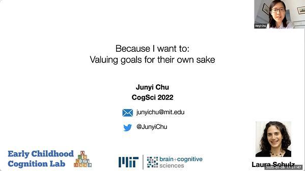 "Because I want to": Valuing goals for their own sake