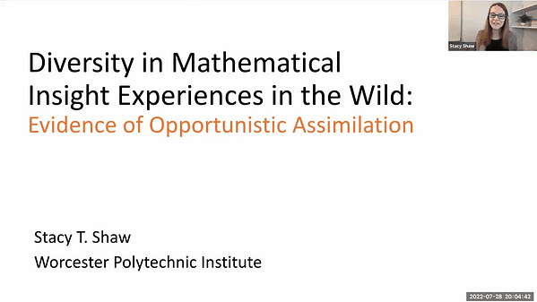 Diversity in Mathematical Insight Experiences in the Wild: Evidence of Opportunistic Assimilation