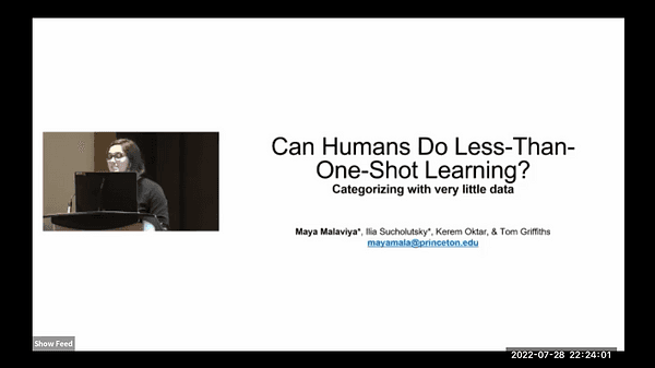 Can Humans Do Less-Than-One-Shot Learning?