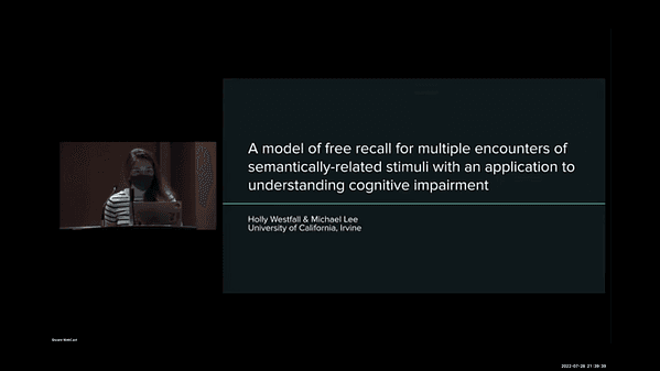 A model of free recall for multiple encounters of semantically related stimuli with an application to understanding cognitive impairment