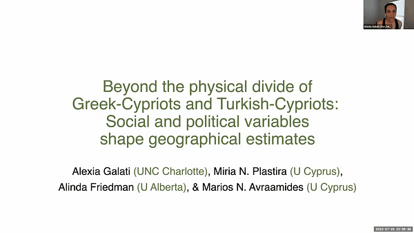Beyond the physical divide of Greek Cypriots and Turkish Cypriots: Social and political variables shape geographical estimates