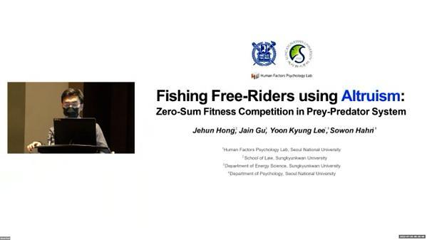 Fishing Free-Riders using Altruism: Zero-Sum Fitness Competition in Prey-Predator System