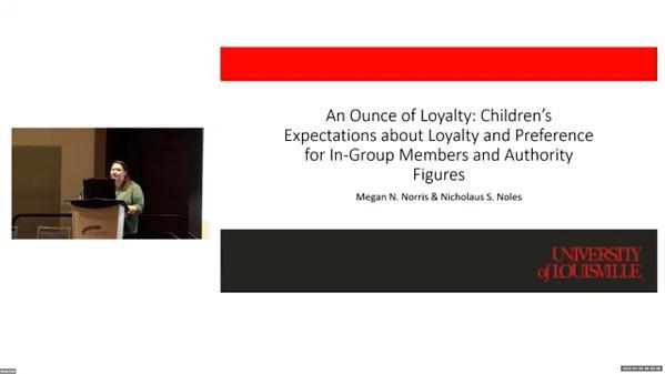 ‘An ounce of loyalty’: Children’s expectations about loyalty and preference for in-group members and authority figures
