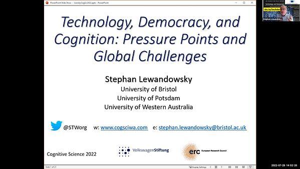 Technology, Democracy, and Cognition: Pressure Points and Global Challenges