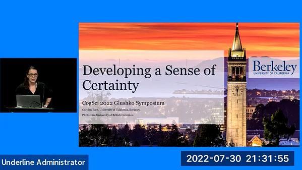 Developing a sense of certainty