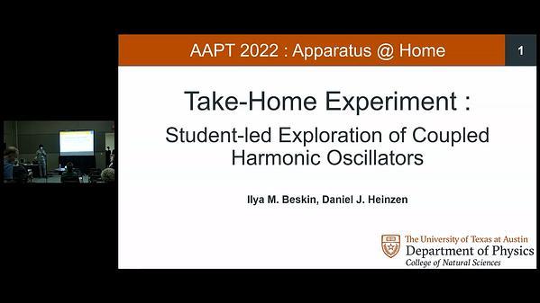 Take-home Experiment: Student-led Exploration of Coupled Harmonic Oscillators