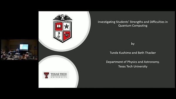 Investigating Students’ Strengths and Difficulties in Quantum Computing