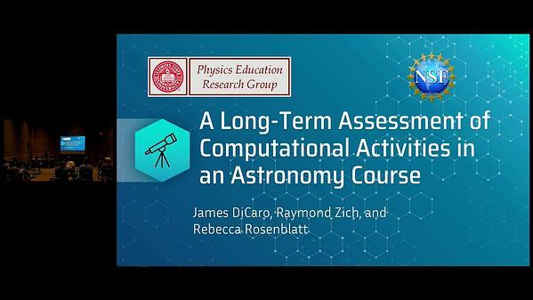 A Long-term Assessment of Computational Activities in an Astronomy Course