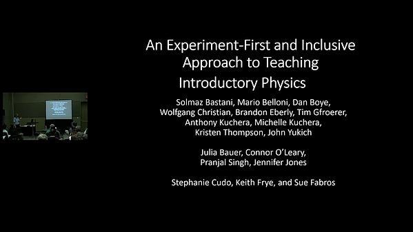 An Experiment-First and Inclusive Approach to Teaching Introductory Physics
