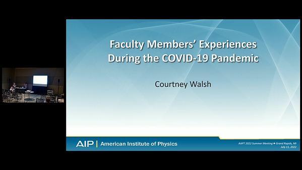 Faculty Members’ Experiences During the COVID-19 Pandemic