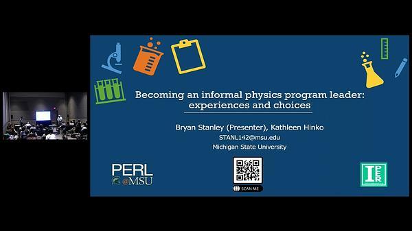 Becoming an Informal Physics Program Leader: Experiences and Choices
