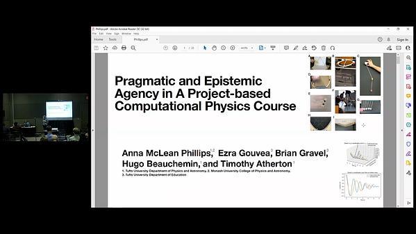 Pragmatic and Epistemic Agency in A Project-based Computational Physics Course