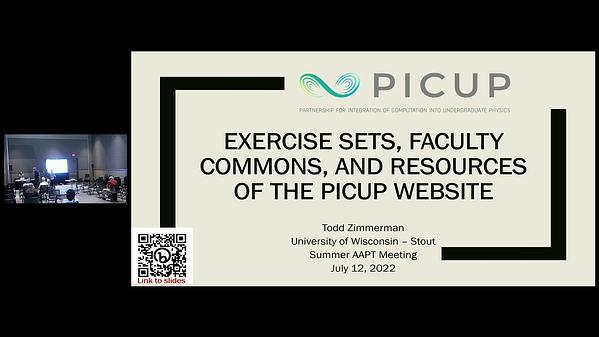 Exercise Sets, Faculty Commons, and Resources of the PICUP Website