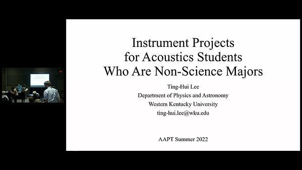 Instrument Projects for Acoustics Students Who Are Non-Science Majors