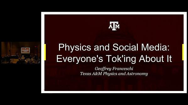 Physics and Social media: Everyone's Tok'ing About It